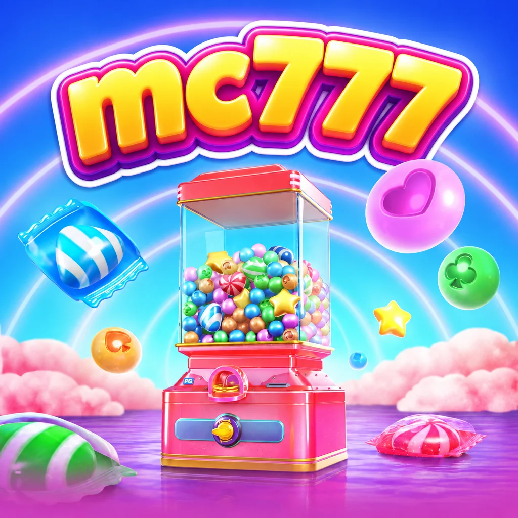 Dunia permen warna-warni dan manisan manis pada visual Candy Superwin di mc777